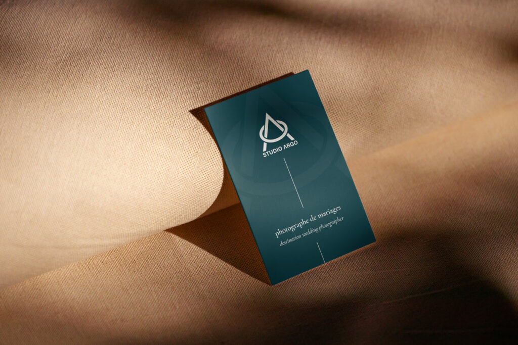 Carte de visite de Studio Argo - Photographe de mariages dans le sud de la France