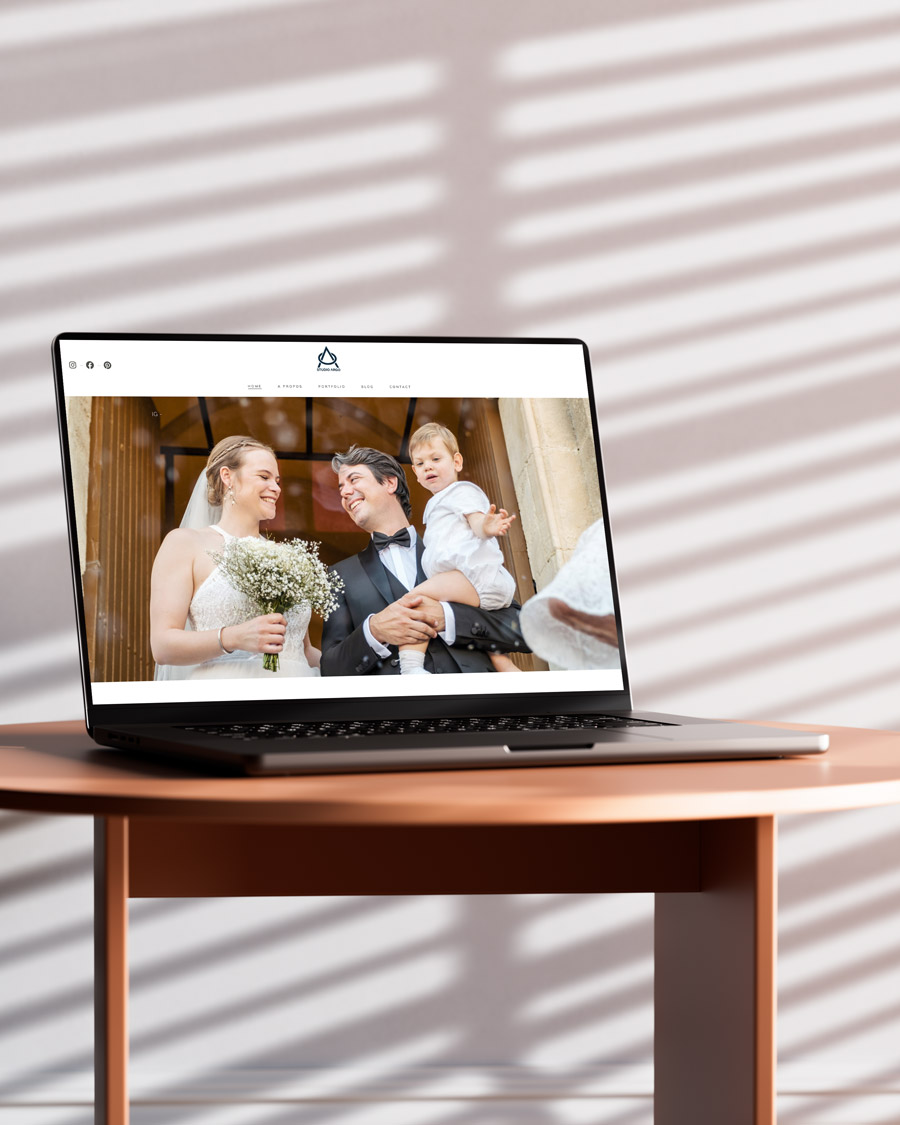 Site vitrine de Studio Argo - photographe de mariages dans le sud de la France.